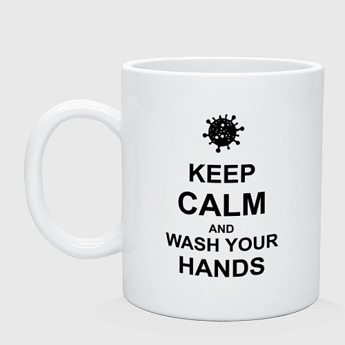 Кружка Keep Calm & Wash Hands / Белый – фото 1