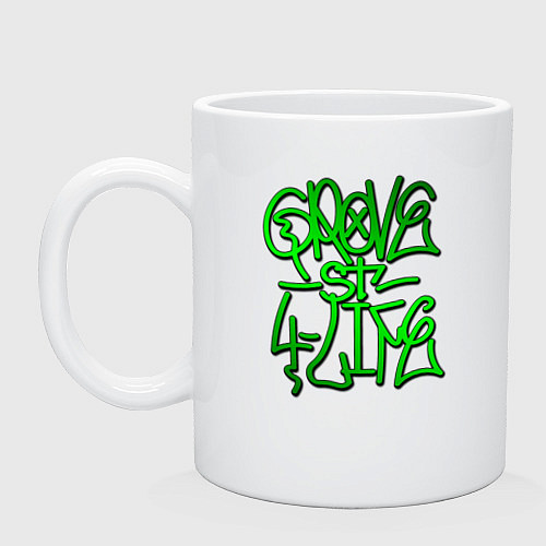 Кружка GTA Tag GROVE / Белый – фото 1