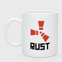 Кружка керамическая RUST, цвет: белый