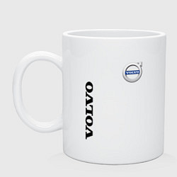 Кружка керамическая VOLVO, цвет: белый