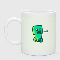 Кружка керамическая MINERCRAFT CREEPER, цвет: фосфор