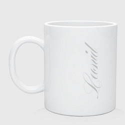 Кружка керамическая Леонид, цвет: белый