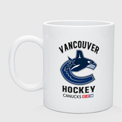 Кружка керамическая VANCOUVER CANUCKS NHL, цвет: белый