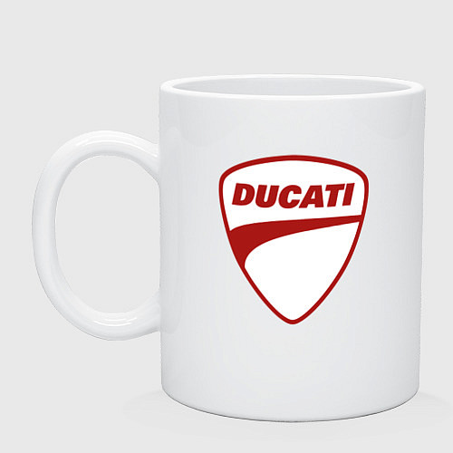 Кружка Ducati Logo Дукати Лого Z / Белый – фото 1