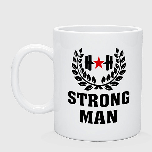 Кружка Strong man / Белый – фото 1