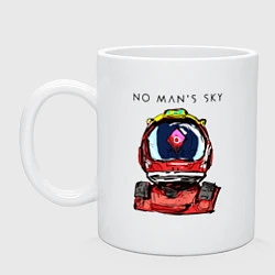 Кружка керамическая NO MANS SKY, цвет: белый