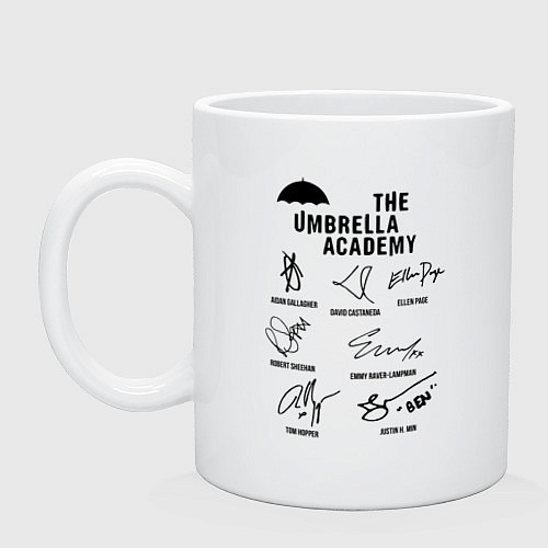 Кружка АК АМБРЕЛЛА АВТОГРАФЫ АКТЁРОВ / Белый – фото 1