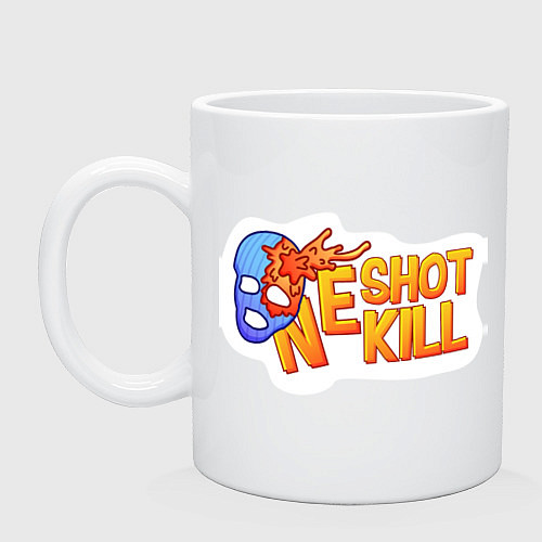 Кружка One shot one kill / Белый – фото 1