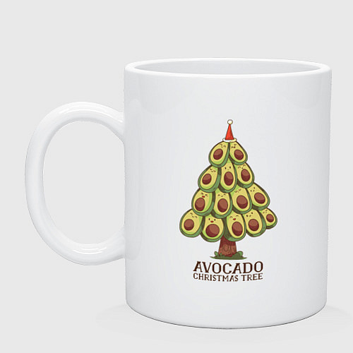 Кружка Avocado Christmas Tree / Белый – фото 1