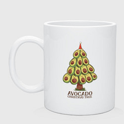 Кружка керамическая Avocado Christmas Tree, цвет: белый