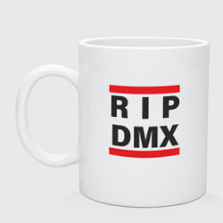 Кружка керамическая RIP DMX, цвет: белый