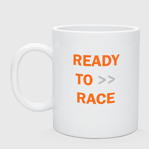 Кружка KTM READY TO RACE спина Z / Белый – фото 1