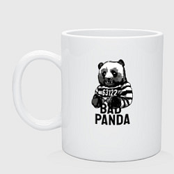 Кружка керамическая Плохая панда, цвет: белый