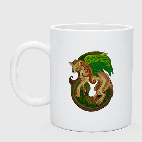 Кружка Древесная крылатая лиса / Белый – фото 1