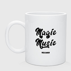 Кружка Magic Music Record Black on White