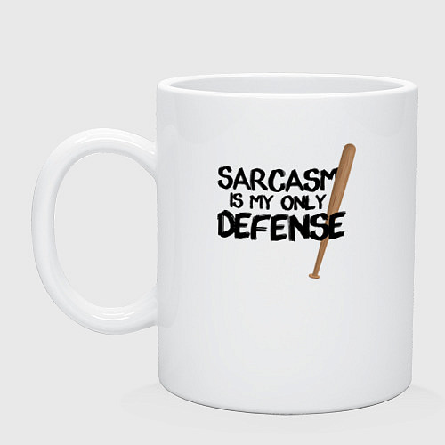 Кружка Sarcasm is my only defense / Белый – фото 1