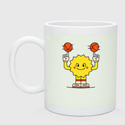 Кружка керамическая Sun Basketball, цвет: фосфор