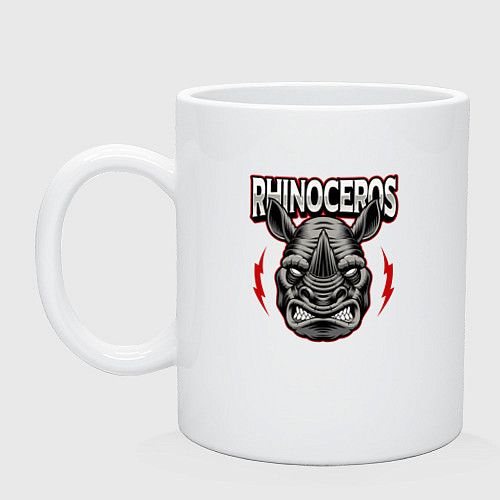 Кружка Носорог / Белый – фото 1