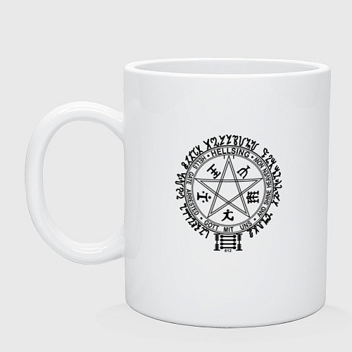 Кружка Hellsing Pentagram / Белый – фото 1