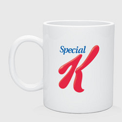 Кружка керамическая Special k merch Essential, цвет: белый