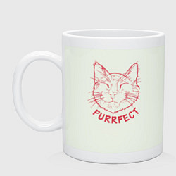 Кружка керамическая Purrfect, цвет: фосфор