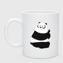 Кружка керамическая Возмущенная панда, цвет: белый