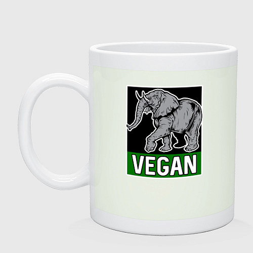 Кружка Vegan elephant / Фосфор – фото 1