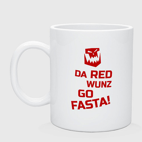 Кружка Только красное ездит быстро / Белый – фото 1