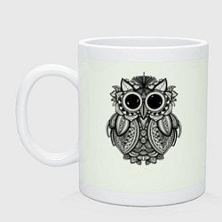 Кружка керамическая Owl, цвет: фосфор