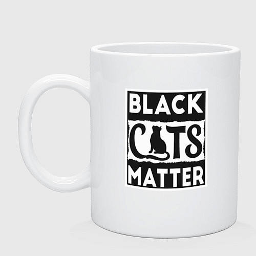 Кружка Black Cats Matter / Белый – фото 1