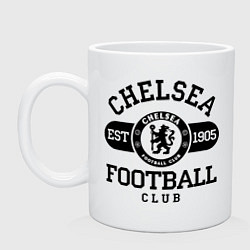 Кружка керамическая Chelsea Football Club, цвет: белый