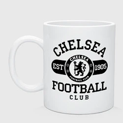 Кружка керамическая Chelsea Football Club, цвет: белый