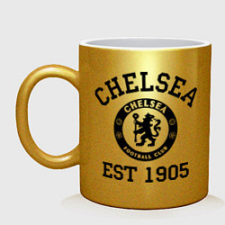 Кружка керамическая Chelsea 1905 цвета золотой — фото 1