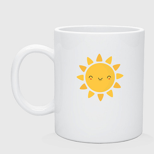 Кружка Smiling Sun / Белый – фото 1