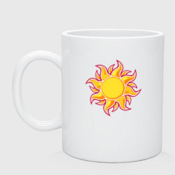 Кружка керамическая Super Sun, цвет: белый