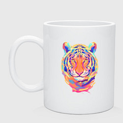 Кружка керамическая Color Tiger, цвет: белый