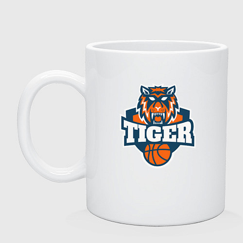 Кружка Tiger Basketball / Белый – фото 1