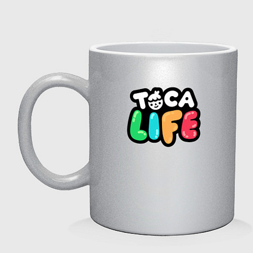Кружка Toca Life logo / Серебряный – фото 1