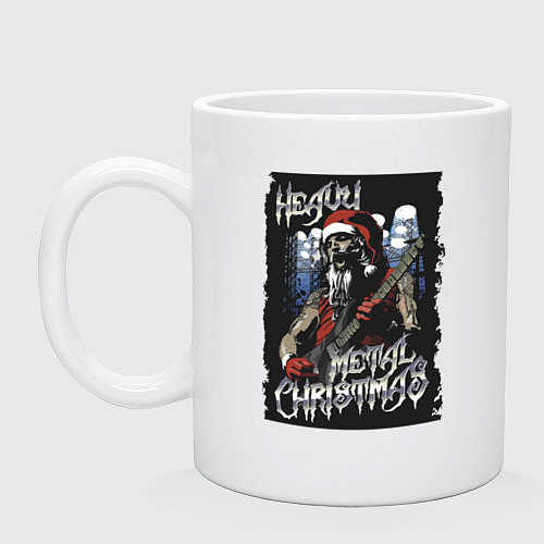 Кружка Heavy Metal Christmas / Белый – фото 1