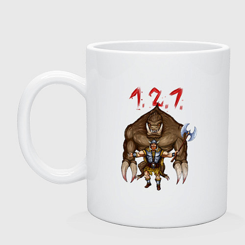 Кружка Разнос на 121 / Белый – фото 1