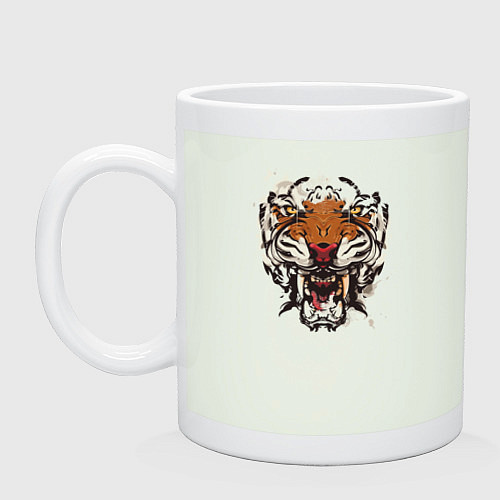 Кружка Angry Tiger watercolor / Фосфор – фото 1