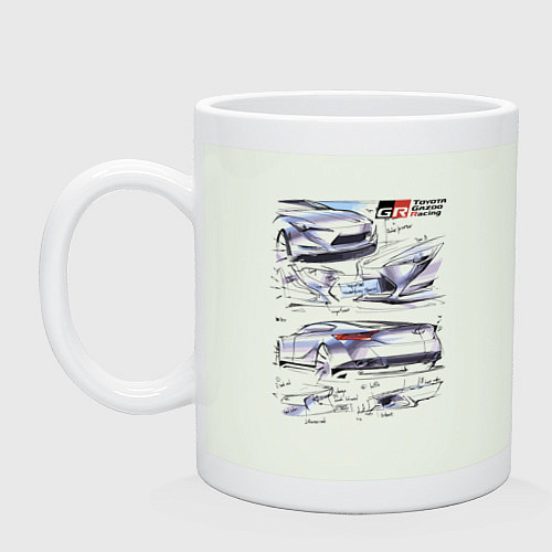 Кружка Toyota Gazoo Racing sketch / Фосфор – фото 1