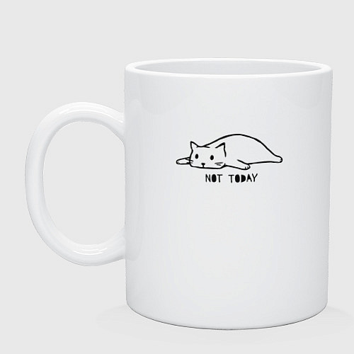 Кружка Кот не сегодня / Белый – фото 1