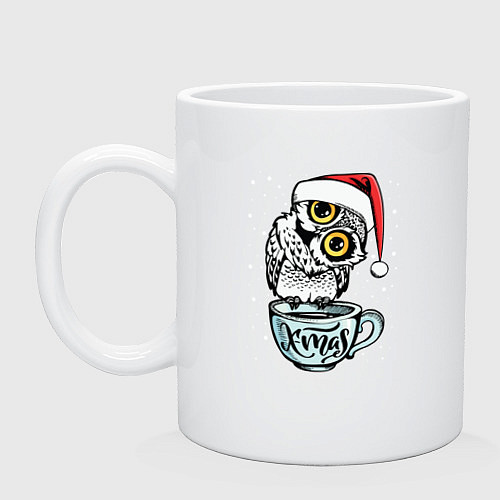 Кружка X-mas Owl / Белый – фото 1