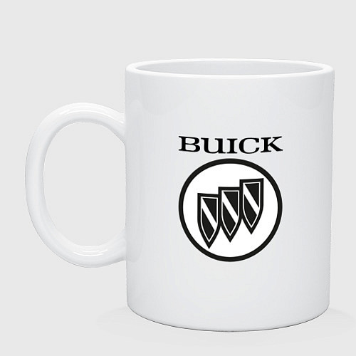 Кружка Buick Black and White Logo / Белый – фото 1