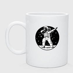 Кружка керамическая Space Dab, цвет: белый