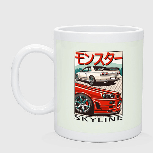 Кружка Nissan Skyline Ниссан Скайлайн / Фосфор – фото 1