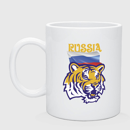 Кружка Russian tiger / Белый – фото 1