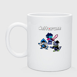 Кружка керамическая Deltarune Дельтарун, цвет: белый