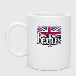 Кружка керамическая The Beatles Great Britain Битлз, цвет: белый
